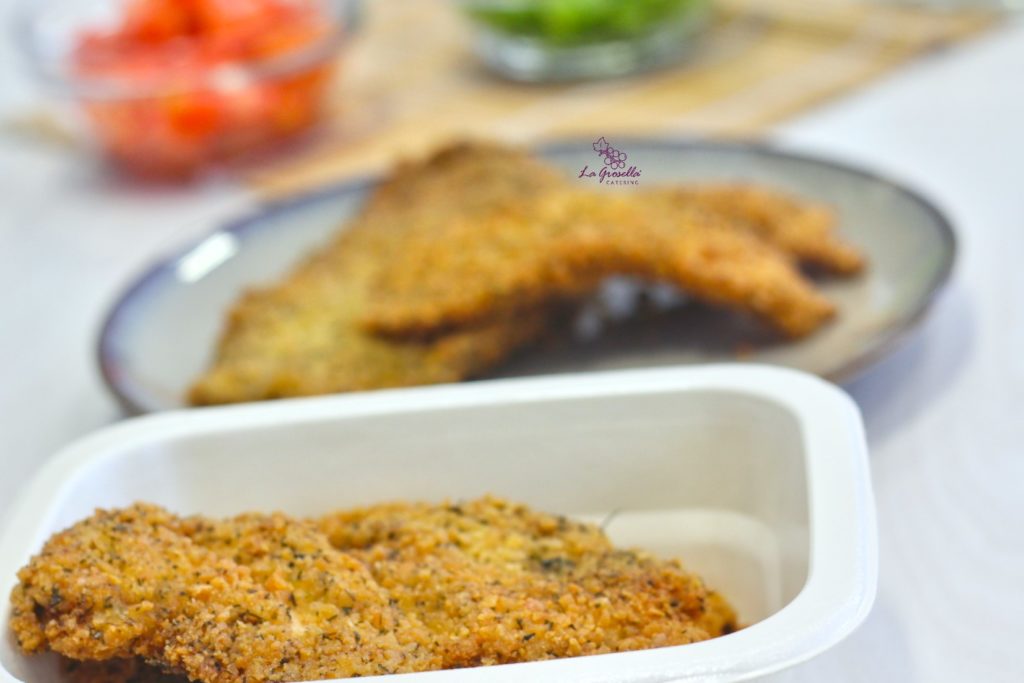 2 Raciones de filetes de pollo empanados