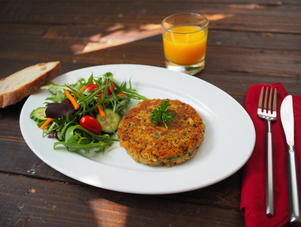 Hamburguesas vegetales de col y quinoa