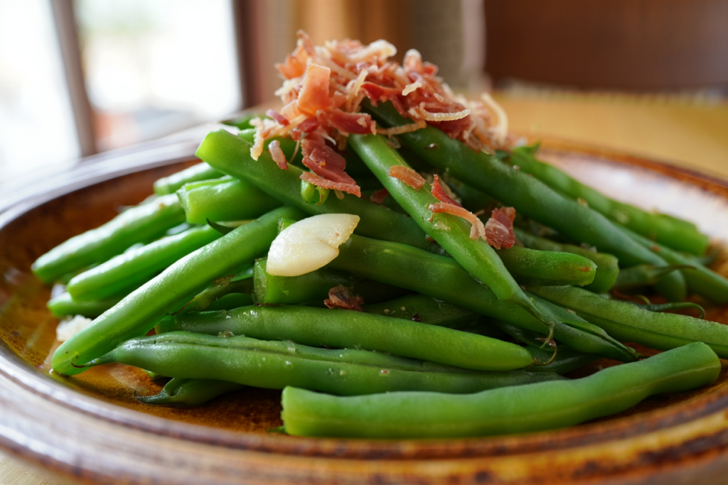 Judías verdes con jamón