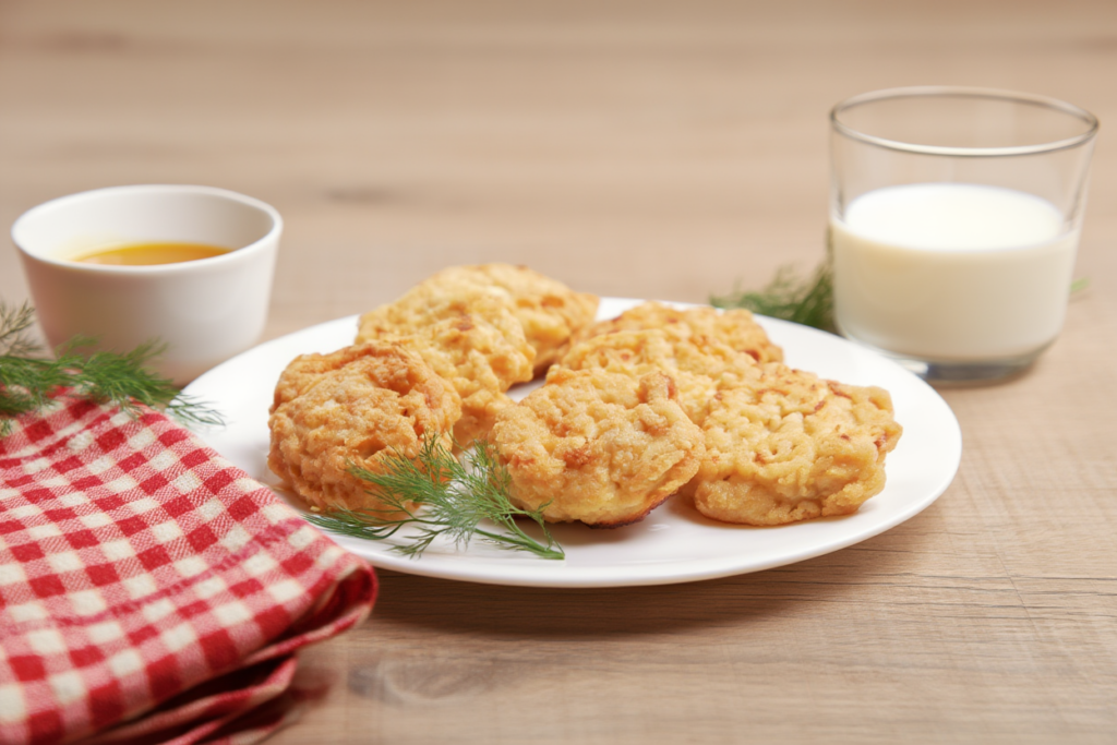 Nuggets de pollo caseros marinados con curry y yogur