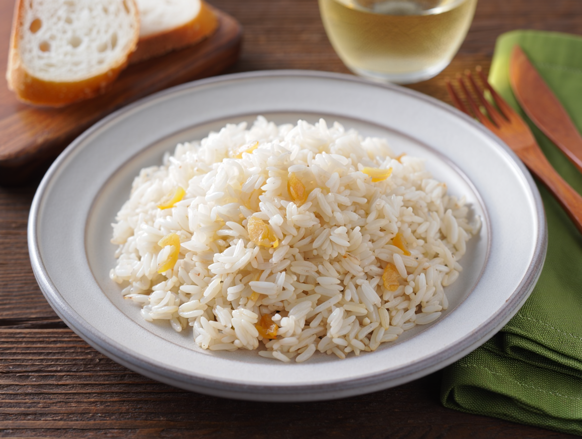 Arroz perfumado con ajo Arroz perfumado con ajo