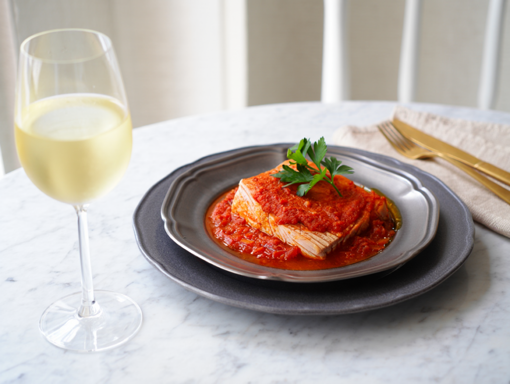 Atún con tomate