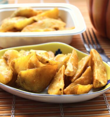 Patatas al horno en gajos de La Grosella