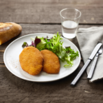 Comida a domicilio - Pechuga de pollo a la Villeroy