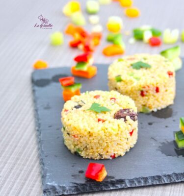 Tabulé de quinoa con crudités de La Grosella
