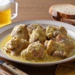 Comida a domicilio - Carne de codillo con salsa de mostaza