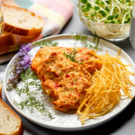 Comida a domicilio - Filetes rusos de pollo con ricotta y piquillo