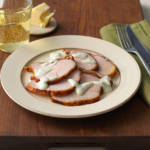 Comida a domicilio - Lomo asado con salsa de queso Ulloa y sidra