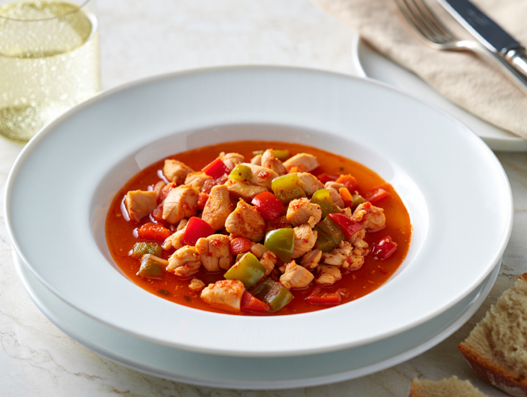 Ragú de pollo al chilindrón
