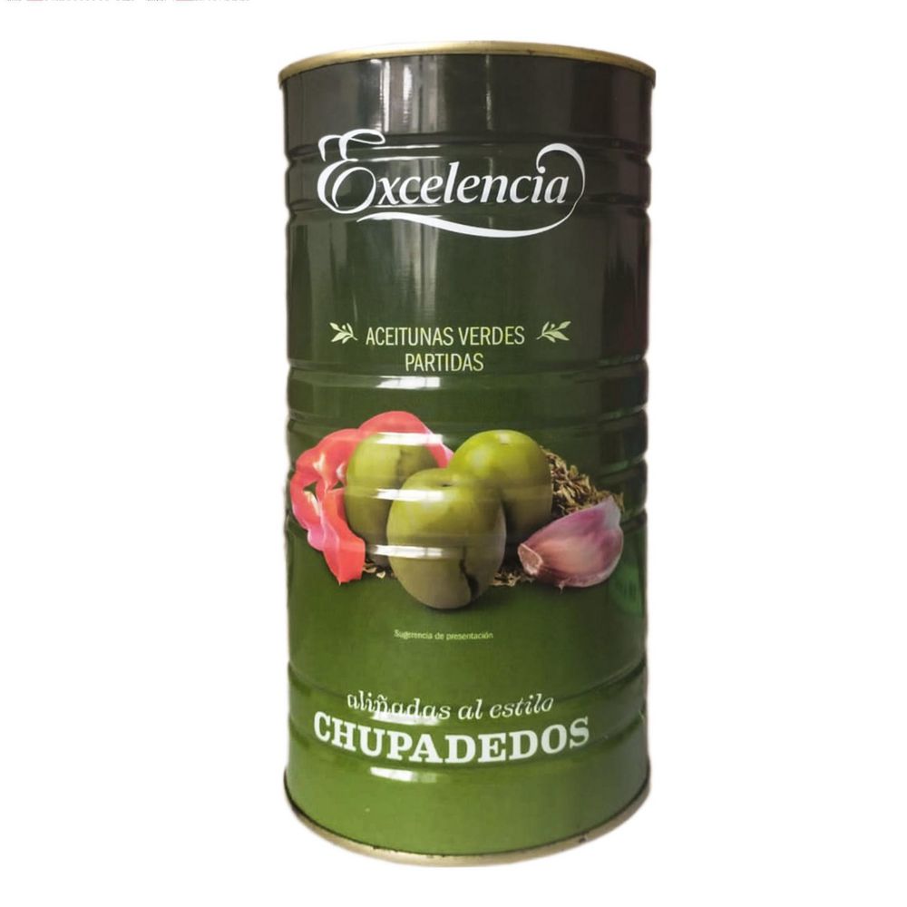 Aceitunas verdes partidas