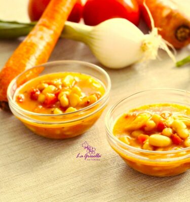 Fasolada emplatado de La Grosella