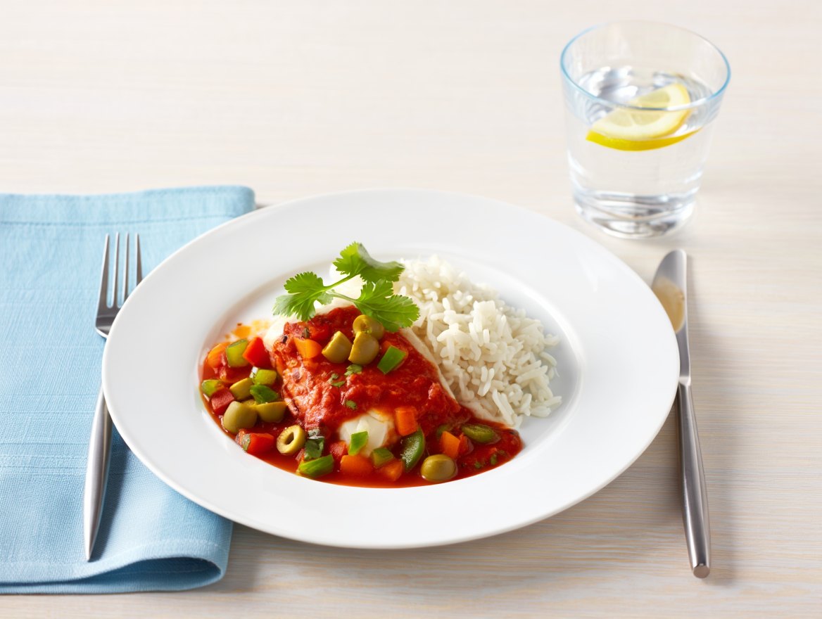Bacalao con salsa criolla de La Grosella