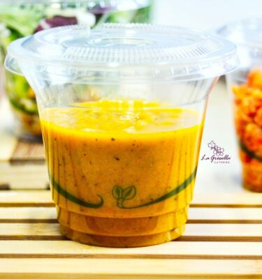 Hummus de calabacín de La Grosella vasito compostable