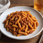 Comida a domicilio - Macarrones con boloñesa de atún