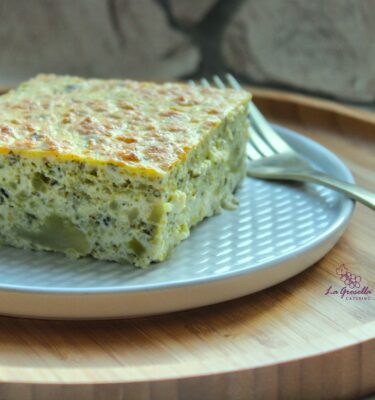 Quiche de brócoli emplatado de La Grosella