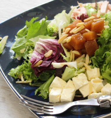 Ensalada de pavo con membrillo de La Grosella