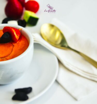 Gazpacho de fresas de La Grosella