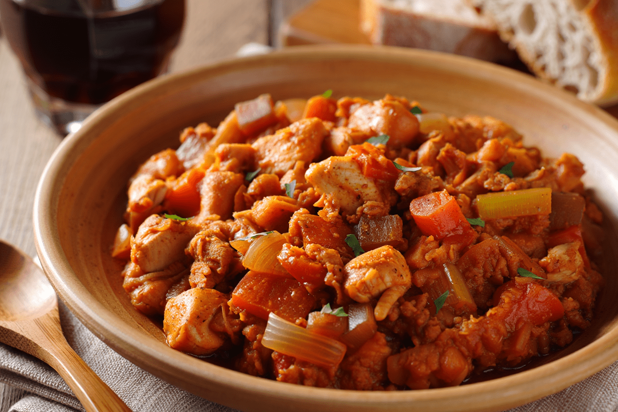 Magro con verduras al moscatel Magro con verduras al moscatel