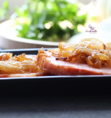 Lomo de sajonia con cebolla frita de La Grosella