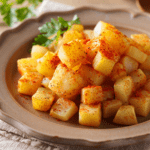 Comida a domicilio - Patatas en dados al horno con especias