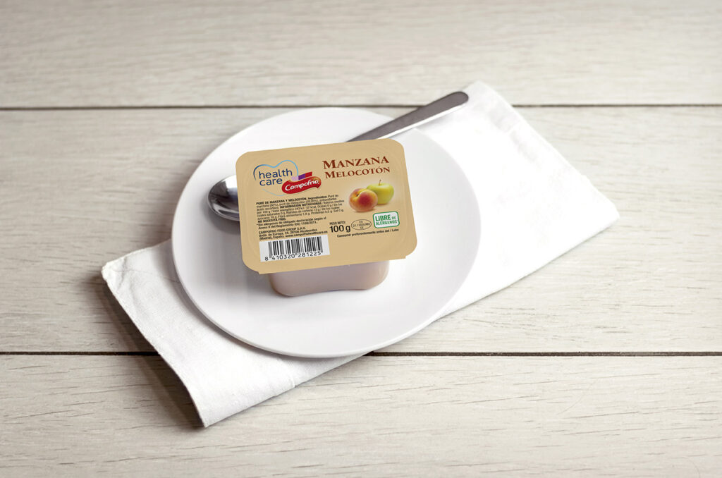 Compota de manzana y melocotón extra