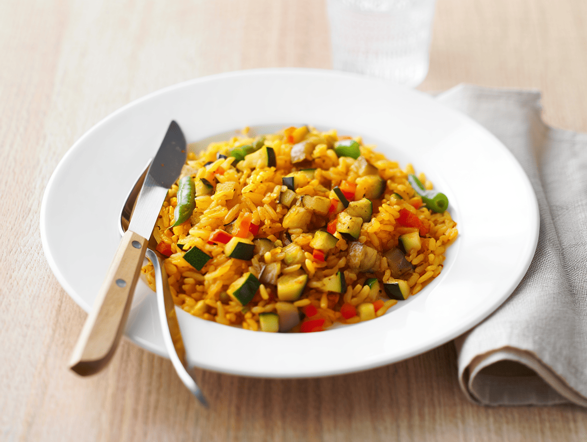 Paella de verduras de La Grosella