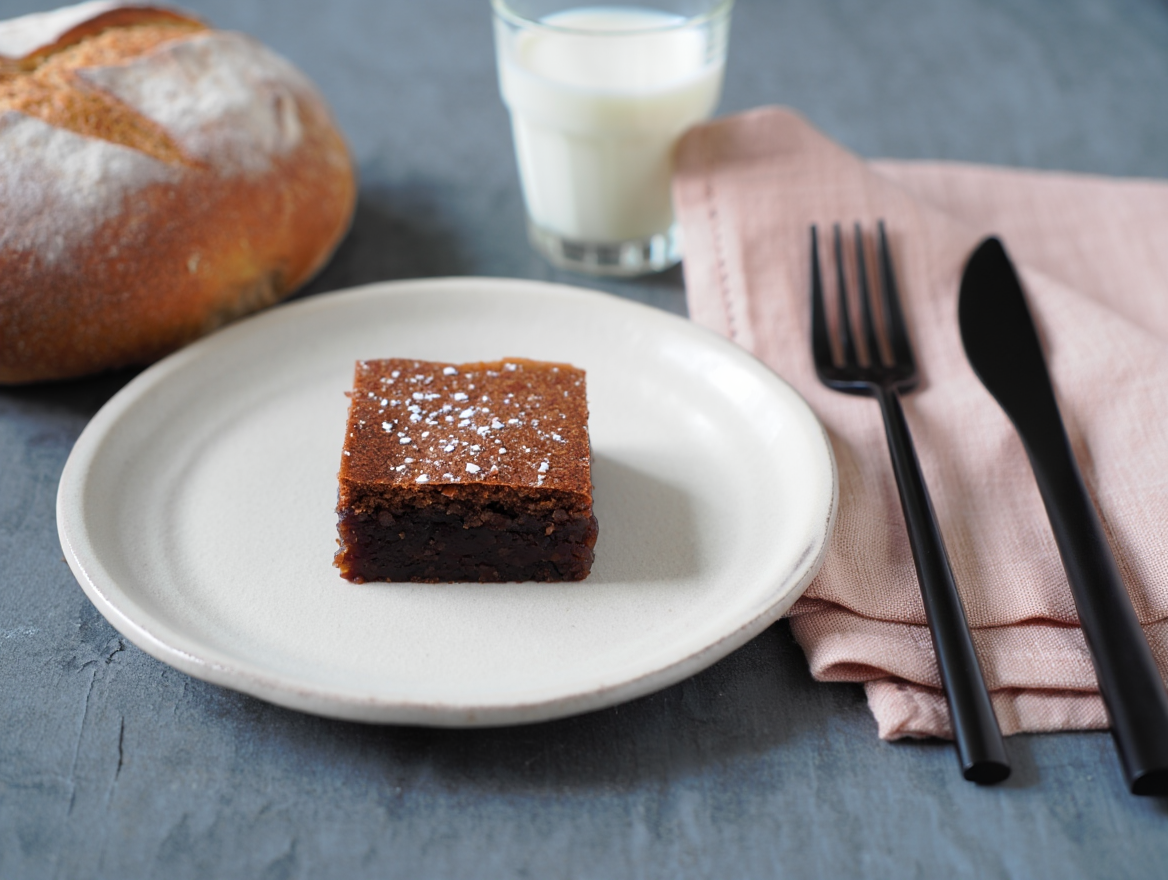 Mini brownie de chocolate sin gluten Mini brownie de chocolate sin gluten