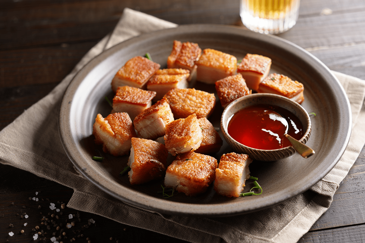 Cerdo frito con salsa agridulce Cerdo frito con salsa agridulce