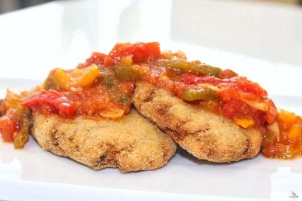 Filetes rusos de pescado con salsa riojana