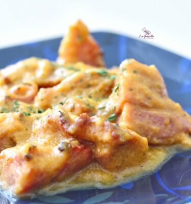 Pavo con salsa de zanahoria y membrillo de La Grosella