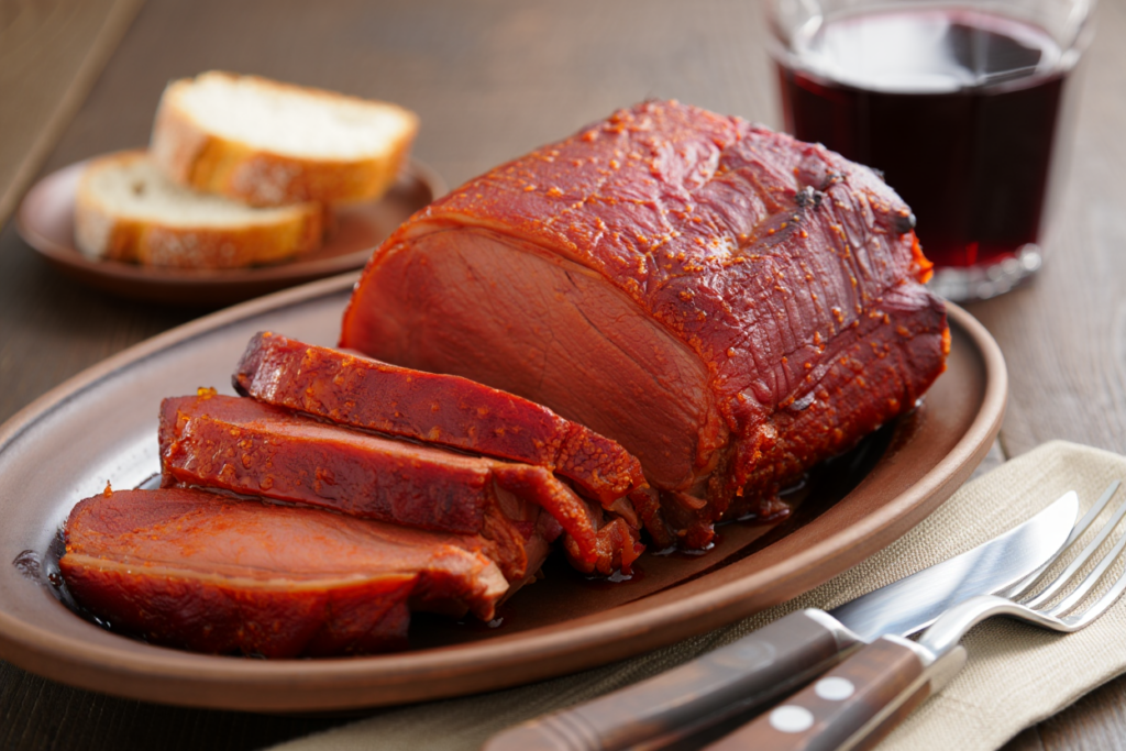 Lomo de cerdo adobado asado