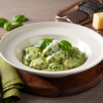 Comida a domicilio - Ñoquis de espinacas con salsa gorgonzola