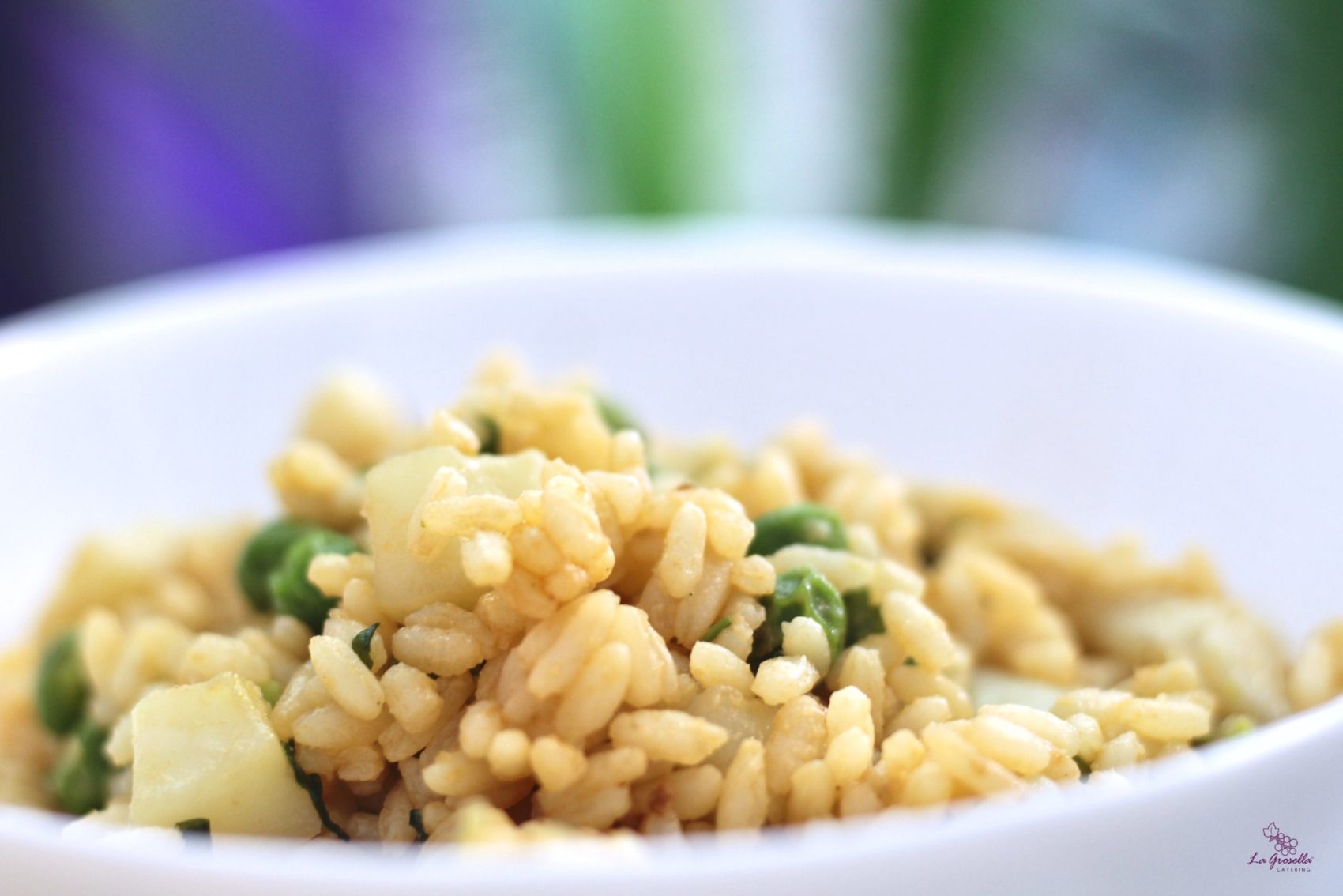 Arroz con sepia y guisantes Arroz con sepia y guisantes