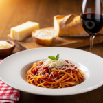 Comida a domicilio - Espaguetis all´amatriciana