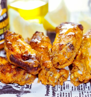 Alitas de pollo con salsa Brava Juana de La Grosella