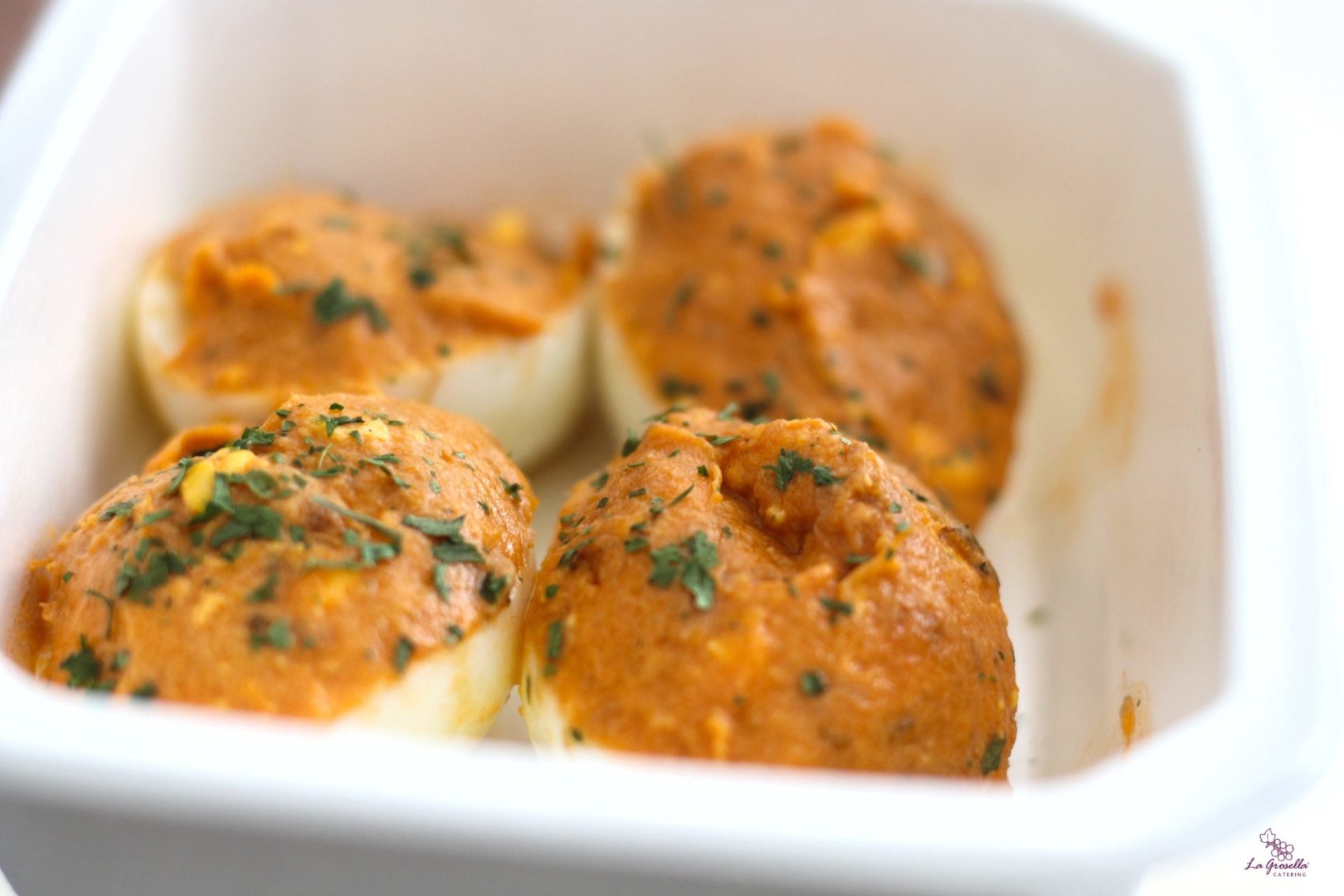 Huevos rellenos de atún Huevos rellenos de atún