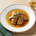 Comida a domicilio - Conejo al romero y vino blanco