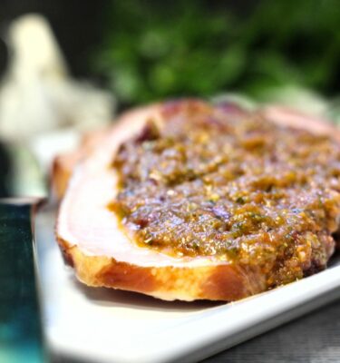 Lomo de sajonia con chimichurri de La Grosella