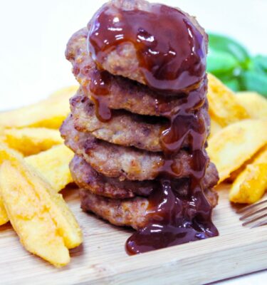 Mini hamburguesa con salsa barbacoa La Grosella