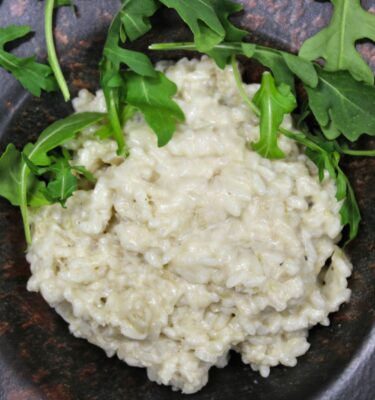 Risotto al gorgonzola e hinojo de La Grosella