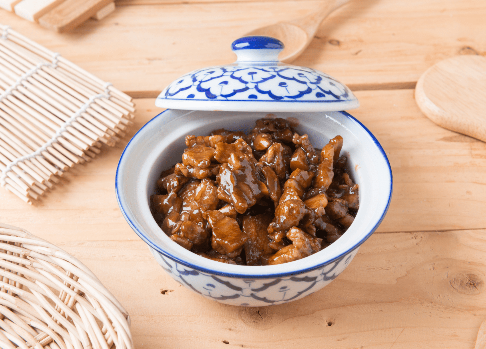 Tiras de cerdo Durok con salsa asiática de La Grosella