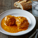 Comida a domicilio - Albóndigas de pollo con salsa chipotle