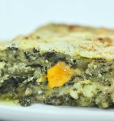 Acelgas gratinadas con atún de La Grosella