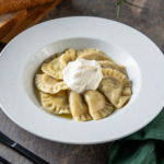 Comida a domicilio - Raviolis de chucrut y setas