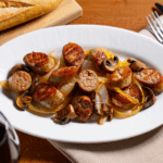 Comida a domicilio - Butifarra con setas al Pedro Ximenez