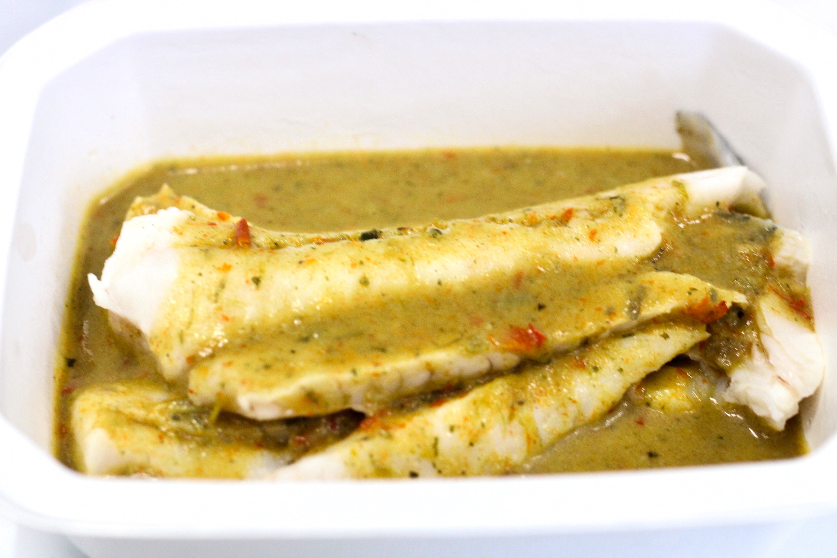 Cachopo de ternera Merluza al curry verde