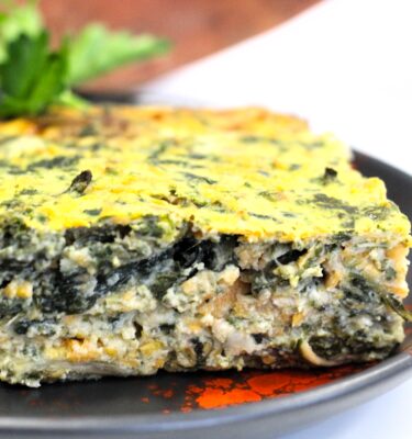 Quiche de acelgas, boniato y queso de cabra de La Grosella 1