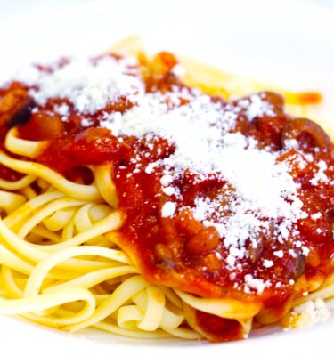 Tagliatelle a la boscaiola de La Grosella