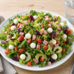 Comida a domicilio - Ensalada verde con apio, jamón york y mozzarella