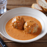 Comida a domicilio - Albóndigas de pollo con salsa mixta